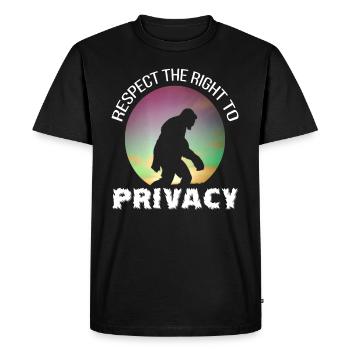 Autre que le droit à la vie privée - T-shirt Premium bio Homme - noir - Devant - Nico (187cm)