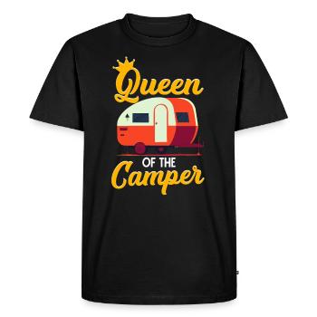Queen of the camper - Men's Premium Organic T-Shirt - black - Front - Nico (187cm)