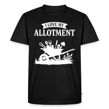 J’adore mon jardin - T-shirt Premium bio Homme - noir - Devant - Nico (187cm)