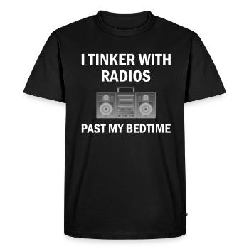 Ham Radio Amateur Radio CW-Morsefunk Radio Ballot - T-shirt Premium bio Homme - noir - Devant - Nico (187cm)