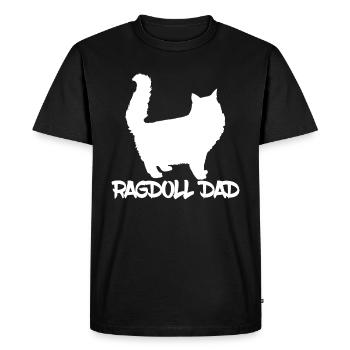 Idée cadeau papa Ragdoll - T-shirt Premium bio Homme - noir - Devant - Nico (187cm)