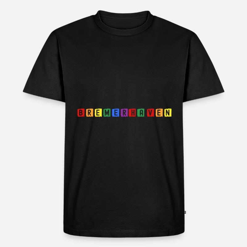 Bremenerhaven - Männer Premium Bio T-Shirt - Schwarz