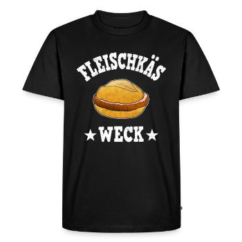 Viande Fromage Viande Sablée Fromage Baden Baden Nourriture - T-shirt Premium bio Homme - noir - Devant - Nico (187cm)