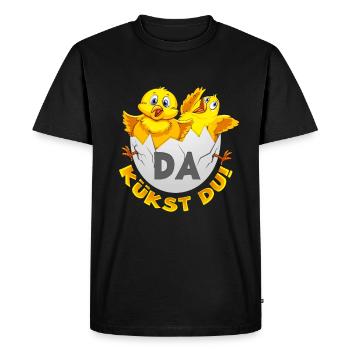 Vous voilà! - T-shirt Premium bio Homme - noir - Devant - Nico (187cm)