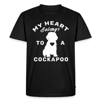 Cadeau d'amour de chien chien vétérinaire chien Cockapoo - T-shirt Premium bio Homme - noir - Devant - Nico (187cm)