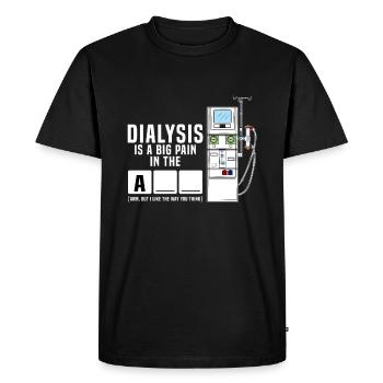 Hémodialyse pour dialyse, cadeau d'hémodiafiltration - T-shirt Premium bio Homme - noir - Devant - Nico (187cm)