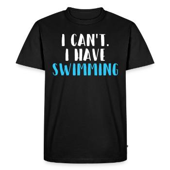la formation de natation - T-shirt Premium bio Homme - noir - Devant - Nico (187cm)