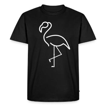 flamant - T-shirt Premium bio Homme - noir - Devant - Nico (187cm)