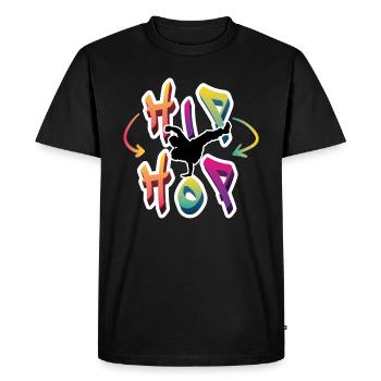 Hip Hop - Dancer Gift Birthday Dancing Street - Men's Premium Organic T-Shirt - black - Front - Nico (187cm)