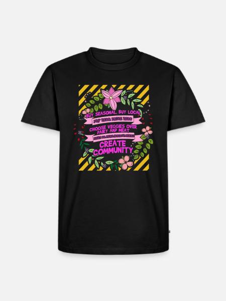 save the planet - Men's Premium Organic T-Shirt - black