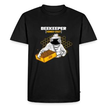 Apiculteur abeille apiculteur abeille cadeau mourant - T-shirt Premium bio Homme - noir - Devant - Nico (187cm)