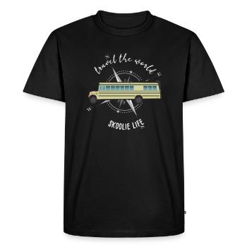 Autobus scolaire Skoolie Life converti - T-shirt Premium bio Homme - noir - Devant - Nico (187cm)