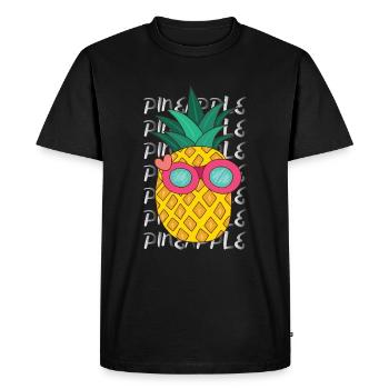 Lunettes de soleil d’Anana - T-shirt Premium bio Homme - noir - Devant - Nico (187cm)