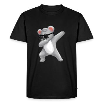 Dabbing Koala Bear from Funny Children's Koala Bear - Men's Premium Organic T-Shirt - black - Front - Nico (187cm)