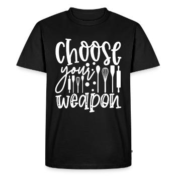 Cuisine cuisine cuisine de cuisine - T-shirt Premium bio Homme - noir - Devant - Nico (187cm)