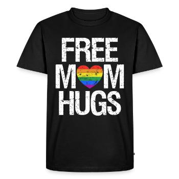 Maman LGBT maman - T-shirt Premium bio Homme - noir - Devant - Nico (187cm)