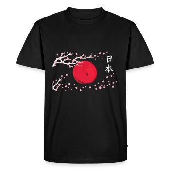 Japan - Men's Premium Organic T-Shirt - black - Front - Nico (187cm)