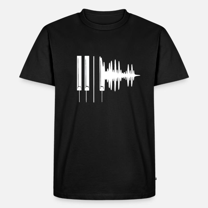 Keyboard - Männer Premium Bio T-Shirt - Schwarz