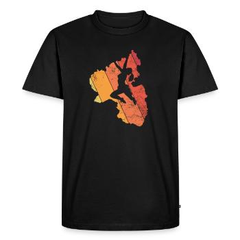 Palatinate escalade femmes alpinisme alpinistes palatinat - T-shirt Premium bio Homme - noir - Devant - Nico (187cm)