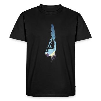 Escalade alpinisme escalade libre escalade - T-shirt Premium bio Homme - noir - Devant - Nico (187cm)