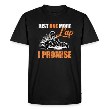 Encore un cadeau de pilote de kart Lap Go Kart - T-shirt Premium bio Homme - noir - Devant - Nico (187cm)