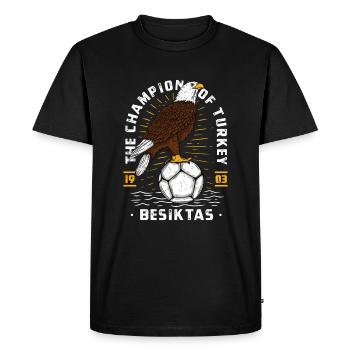 Besiktas / Adler / Istanbul - T-shirt Premium bio Homme - noir - Devant - Nico (187cm)