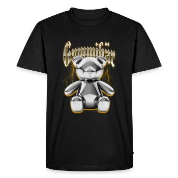 Ourson en gélatine - T-shirt Premium bio Homme - noir - Devant - Nico (187cm)