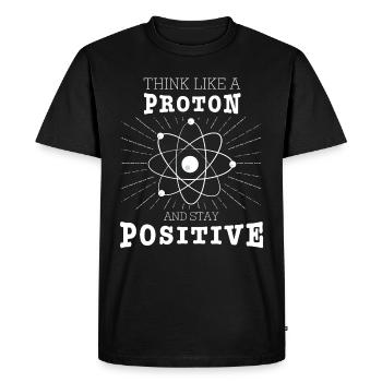 Nerd Science Geek - Men's Premium Organic T-Shirt - black - Front - Nico (187cm)