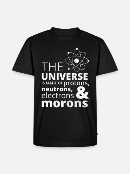 Nerd Science Geek - Männer Premium Bio T-Shirt - Schwarz