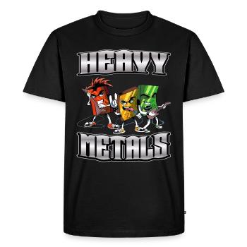 Nerd Science Geek - Men's Premium Organic T-Shirt - black - Front - Nico (187cm)