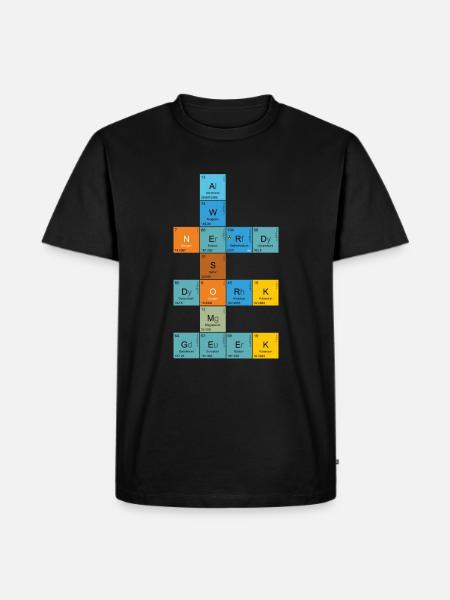 Nerd Science Geek - Men's Premium Organic T-Shirt - black