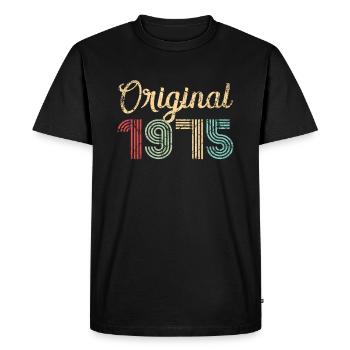 Original 1975 Birthday Gift 47 Years Retro - Men's Premium Organic T-Shirt - black - Front - Nico (187cm)