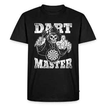 Dart master skull darts player darts tournament - Men's Premium Organic T-Shirt - black - Front - Nico (187cm)