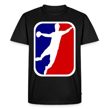 Handball. Fan de handball. Handballeur. - T-shirt Premium bio Homme - noir - Devant - Nico (187cm)