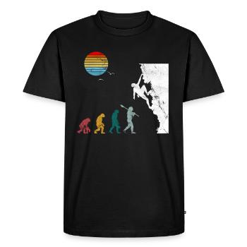 Bouldering bouldering hall climbing - Men's Premium Organic T-Shirt - black - Front - Nico (187cm)