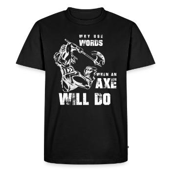 Vikings Vikings - T-shirt Premium bio Homme - noir - Devant - Nico (187cm)