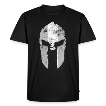 Casque Sparta Gym Cadeau Sport Motivation Spartiate - T-shirt Premium bio Homme - noir - Devant - Nico (187cm)