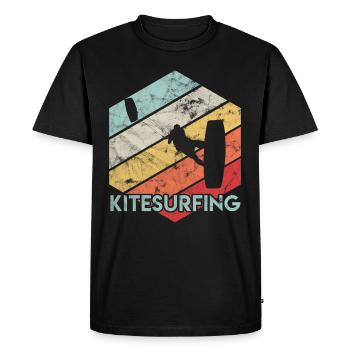 Kite surfing - Men's Premium Organic T-Shirt - black - Front - Nico (187cm)