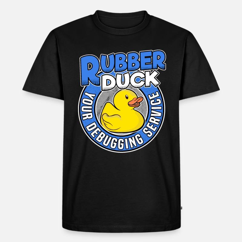 Programmeurs Canard Programmation Debugging Drôle - T-shirt Premium bio Homme - noir