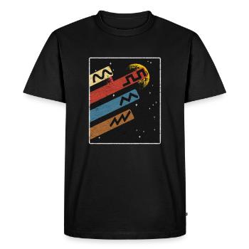 Synthétiseur ADSR Synth Analog Modular Eurorack - T-shirt Premium bio Homme - noir - Devant - Nico (187cm)
