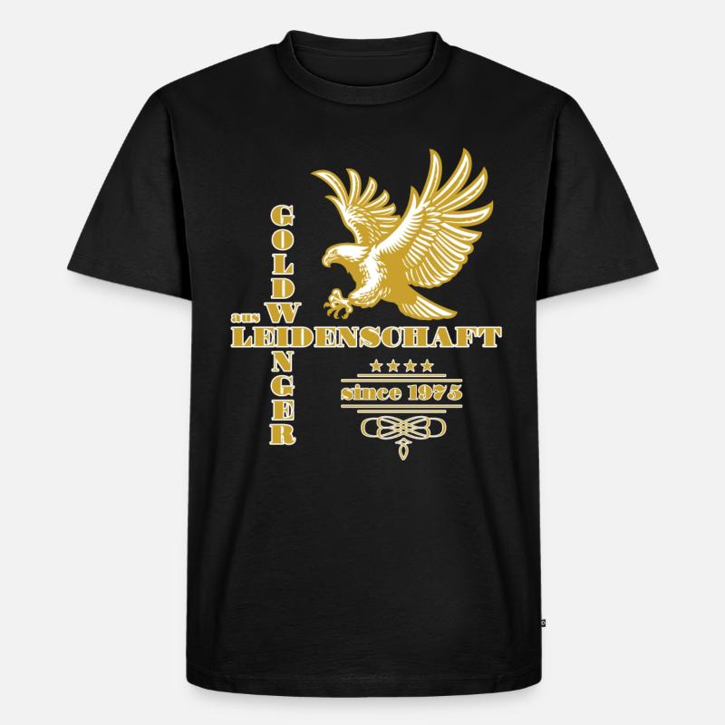 Goldwinger aus Leidenschaft Goldwing - Männer Premium Bio T-Shirt - Schwarz