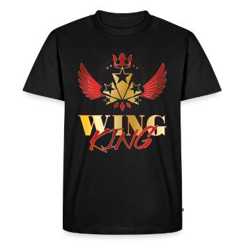 Moto Goldwing Gold Wing King - T-shirt Premium bio Homme - noir - Devant - Nico (187cm)