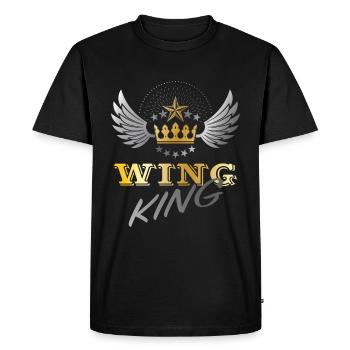 Moto Goldwing Gold Wing King - T-shirt Premium bio Homme - noir - Devant - Nico (187cm)