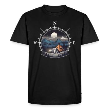 Aventure - T-shirt Premium bio Homme - noir - Devant - Nico (187cm)