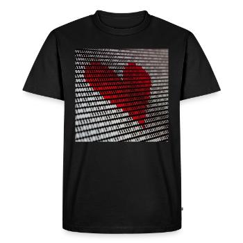 amour 01 - T-shirt Premium bio Homme - noir - Devant - Nico (187cm)
