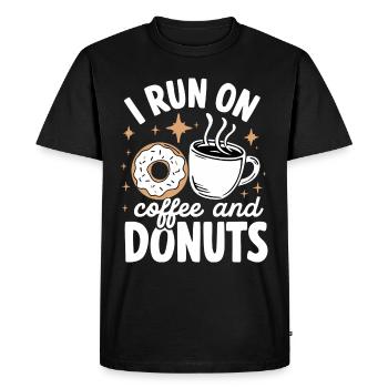 Donut Donuts Candy Bagel - Men's Premium Organic T-Shirt - black - Front - Nico (187cm)