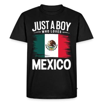 Mexique Mexique Mexicain Espagnol - T-shirt Premium bio Homme - noir - Devant - Nico (187cm)