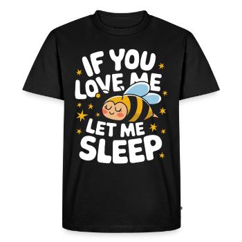 abeille abeille apicultrice abeille abeille - T-shirt Premium bio Homme - noir - Devant - Nico (187cm)