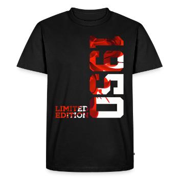 76TH BIRTHDAY 76 YEARS LIMITED EDITION 1950 - Men's Premium Organic T-Shirt - black - Front - Nico (187cm)