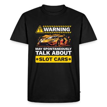 Slotcar Talk About Slot Racing Sports Car - Men's Premium Organic T-Shirt - black - Front - Nico (187cm)